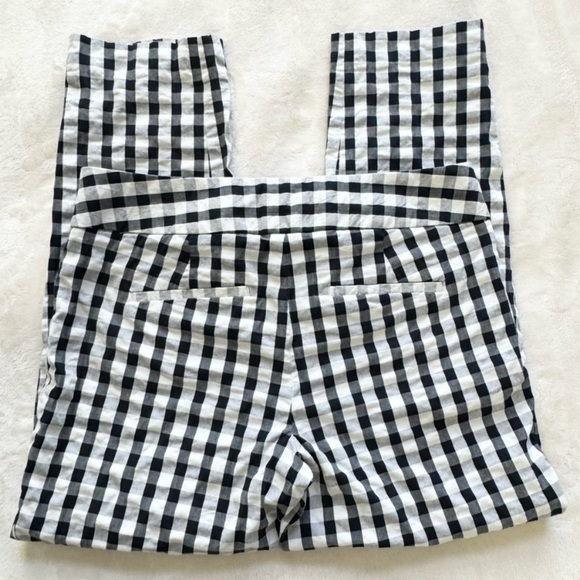 Ann Taylor LOFT Black & White Gingham Checkered Pants - Picture 2 of 5